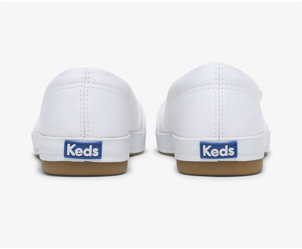 Keds Womens Slip Ons White - Carmel - 641XVIMCF